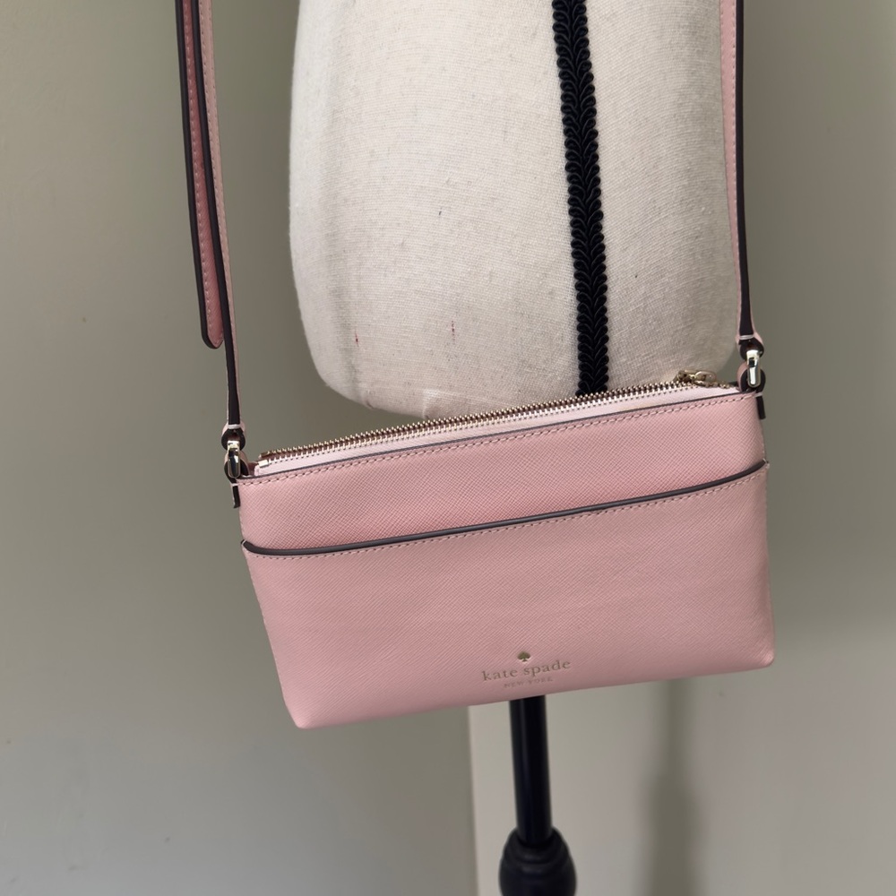 NWOT, Kate Spade Pink Crossbody Bag with thin wallet/card holder